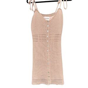 Olive + Oak Crochet Knit Mini Dress Sz Medium
